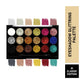 Matt Look Glitterz N Highlight 18 Color Glittering Eyeshadow Palette - Classic - Swadesiicart