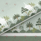 MYTRIDENT Green & White Ethnic Motifs Cotton 144 TC King Bedsheet With 2 Pillow Covers - Swadesiicart