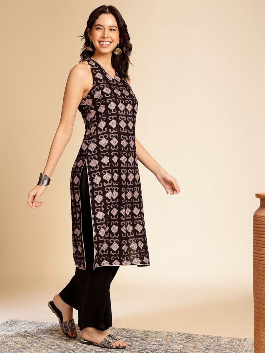 Anouk Ethnic Motifs Printed Kurta - Swadesiicart