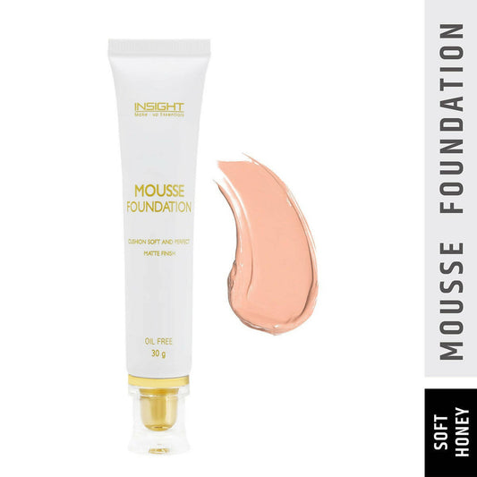 Insight Cosmetics Mousse Foundation - 02 Soft Honey - Swadesiicart