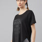 MKH Women Typography Printed Drop-Shoulder Sleeves Dri-FIT Sports T-shirt - Swadesiicart