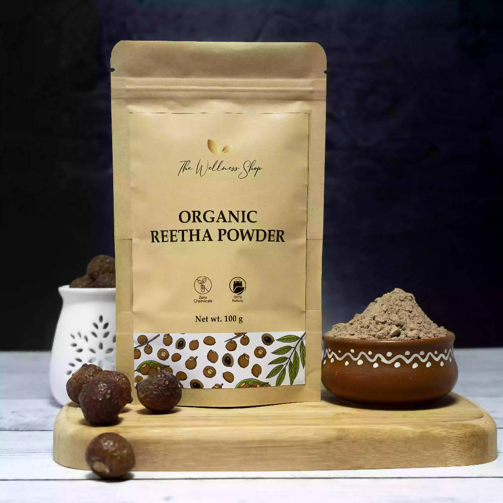 The Wellness Shop Organic Reetha Powder | Swadesiicart