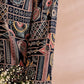 Anouk Black Ethnic Motifs Printed Mandarin Collar Kurta - Swadesiicart