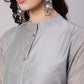 Aks Thread Work Chanderi Silk Kurta