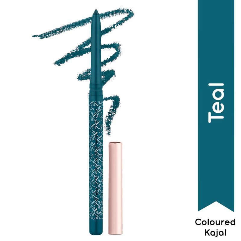 Kay Beauty By Katrina Kaif 24HR Coloured Matte Kajal - Teal | Swadesiicart