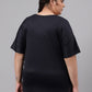 MKH Plus Size Typography Printed Relaxed Fit Dri FIT T-shirt - Swadesiicart