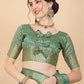 Kalini Rama Woven Design Embellished Zari Silk Blend Banarasi Saree | Swadesiicart