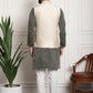 Sojanya Men Green Ethnic Motifs Kurta with Churidar with Nehru Jacket | Swadesiicart
