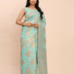 Shree Shyam Fashion Linen Cotton Sea Green Saree