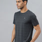 Alcis Striped Slim Fit Anti-Static T-Shirt | Swadesiicart