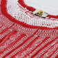 ADA Women Red & White Ethnic Motifs Embroidered Chikankari Georgette Kurta | Swadesiicart