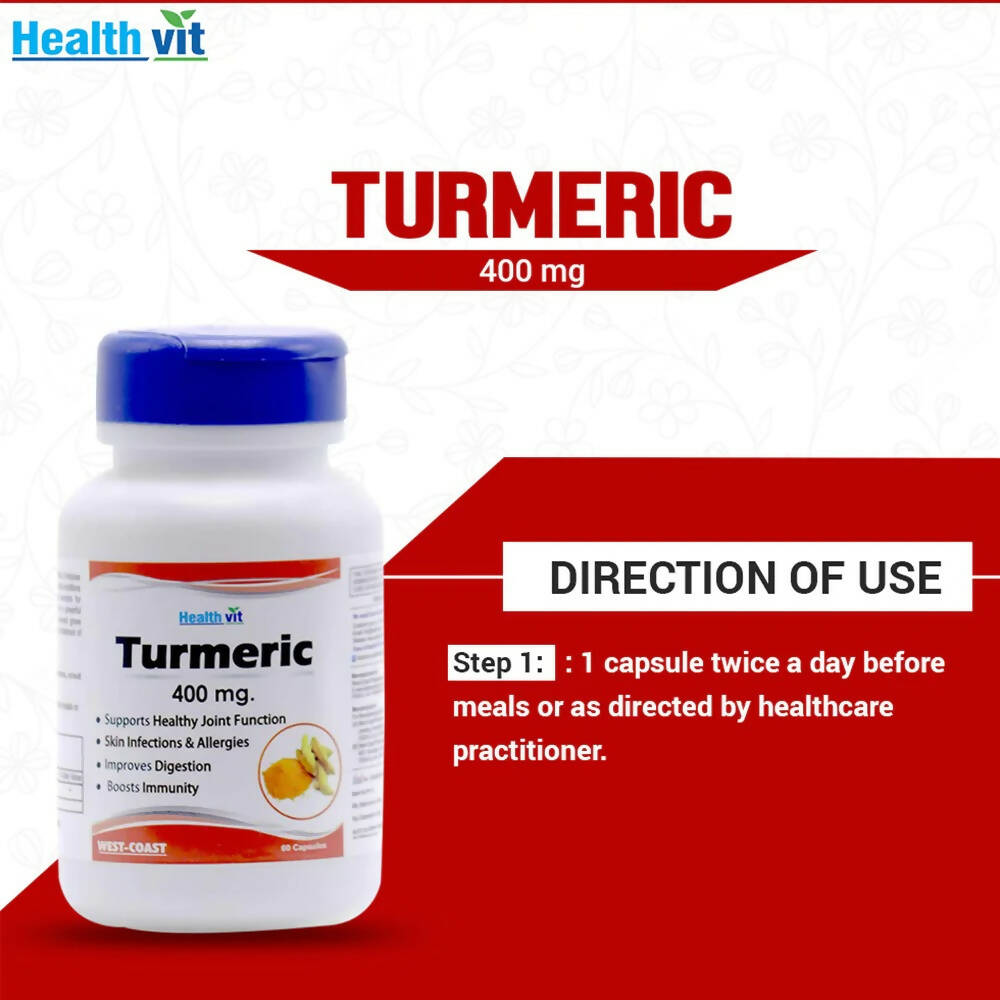 Healthvit Turmeric Capsules - Swadesiicart