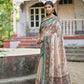 Vishnu Weaves Women's Green Soft Tussar Silk Small Zari Woven Border Saree with Blouse - Swadesiicart