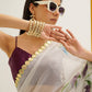 Tikhi Imli Floral Printed Poly Chiffon Saree | Swadesiicart