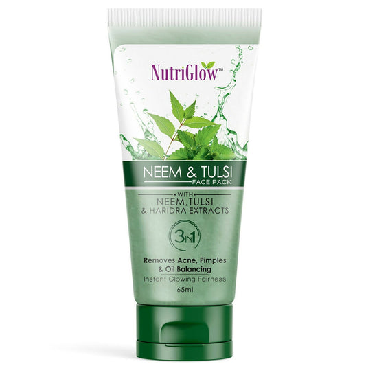 NutriGlow Neem & Tulsi Face Pack - Nutriglow Cosmetics