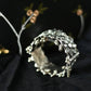 Mominos Fashion Kamal Johar Oxidised Silver-Plated Mirror work Design Bracelet