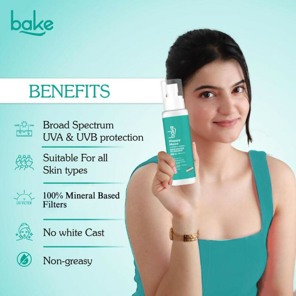 Bake Happy Haze 100% Mineral Sunscreen SPF 50 PA++++ | Swadesiicart