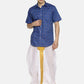 Sethukrishna Men Pack Of 2 White Solid Cotton Readymade Dhoti Pants | Swadesiicart
