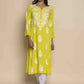 HOUSE OF KARI Floral Embroidered Chikankari Straight Kurta | Swadesiicart