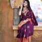 Kalini Ethnic Motifs Woven Design Silk Cotton Banarasi Saree | Swadesiicart