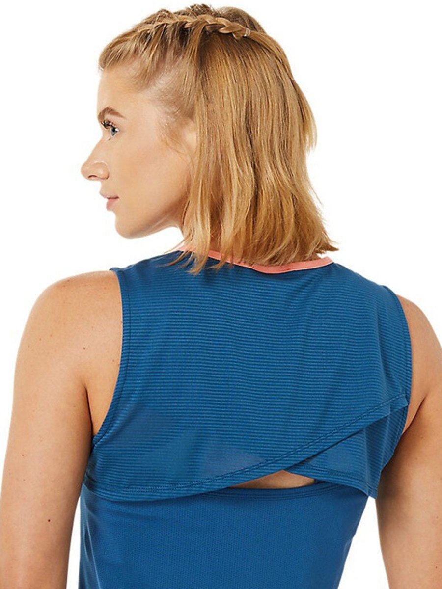 ASICS Match Actibreeze Printed Sleeveless Tank T-shirt | Swadesiicart