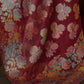 Mitera Maroon & Blue Floral Zari Banarasi Saree | Swadesiicart