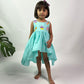 ArthLife Cyan Candy Party Wear Dress