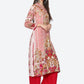 Biba Women Pink Floral Printed Kurta - Swadesiicart