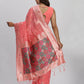 Shree Shyam Fashion Linen Cotton Peach Saree