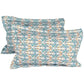 Story@home Tango Blue & White Printed 240 TC King Bedsheet with 2 Pillow Covers - Swadesiicart