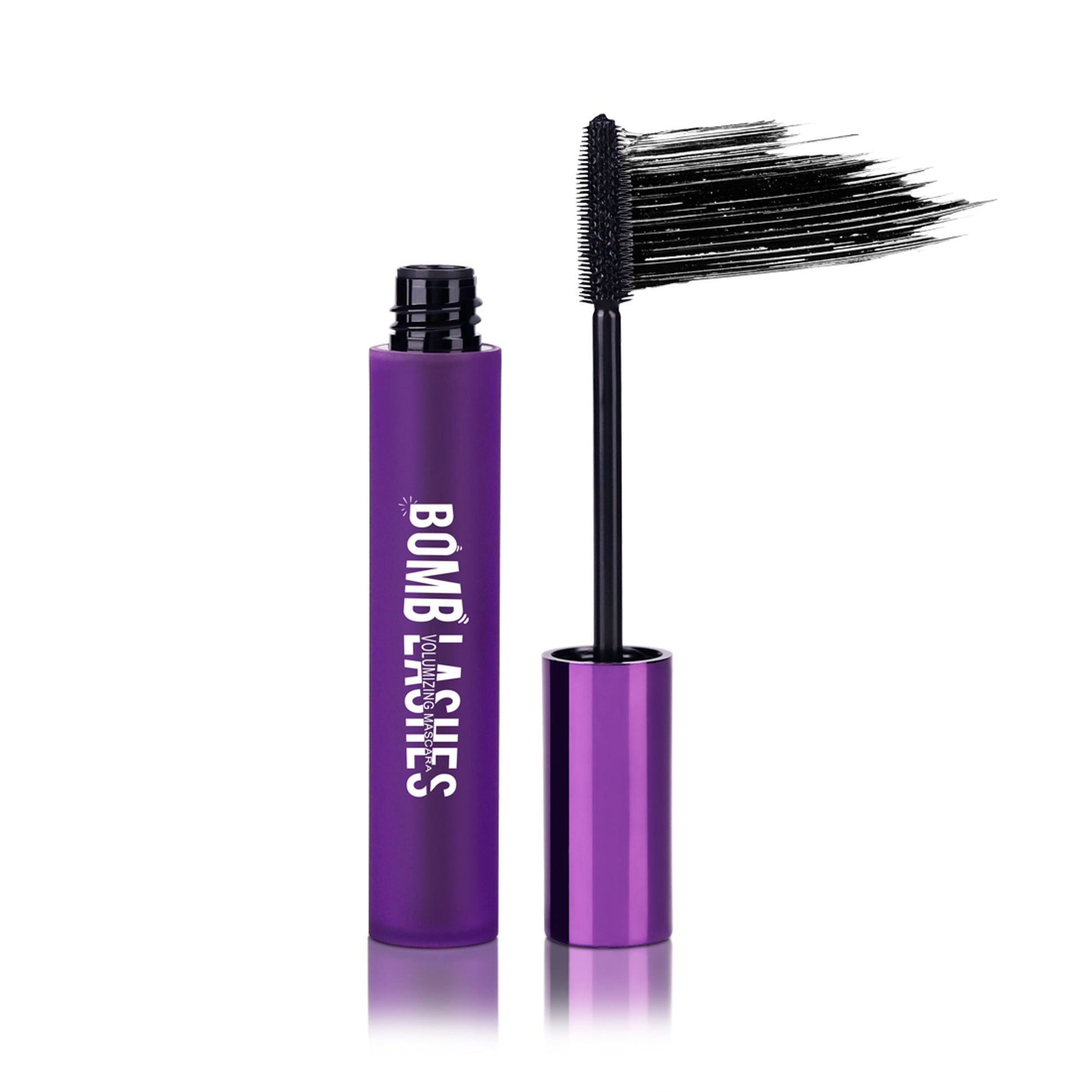 Matt Look Bomb Lashes Volumizing Mascara - Black - Swadesiicart