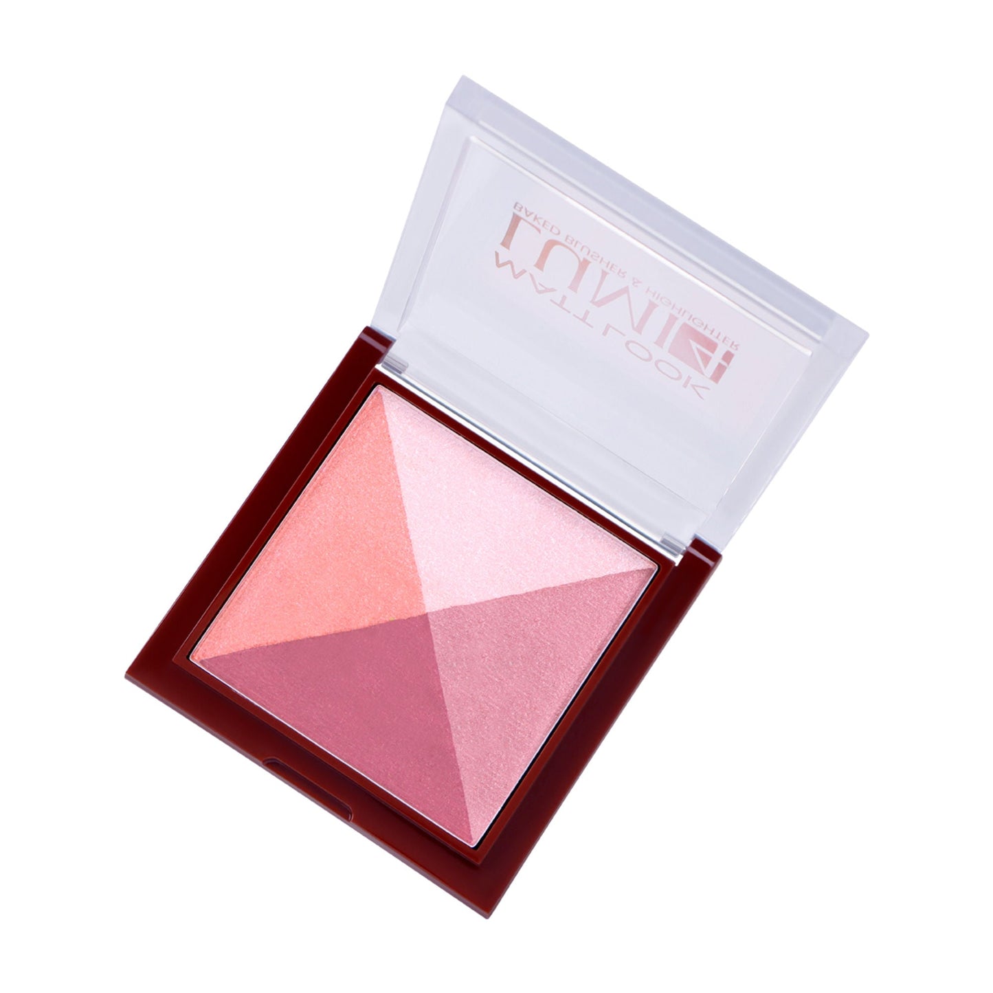 Matt Look Lumi 4 Baked Blusher & Highlighter - Dewy Rose - Swadesiicart