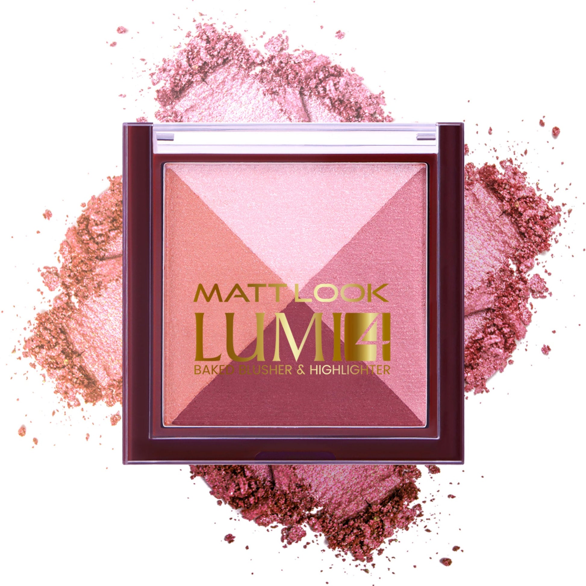 Matt Look Lumi 4 Baked Blusher & Highlighter - Goddess Dust - Swadesiicart