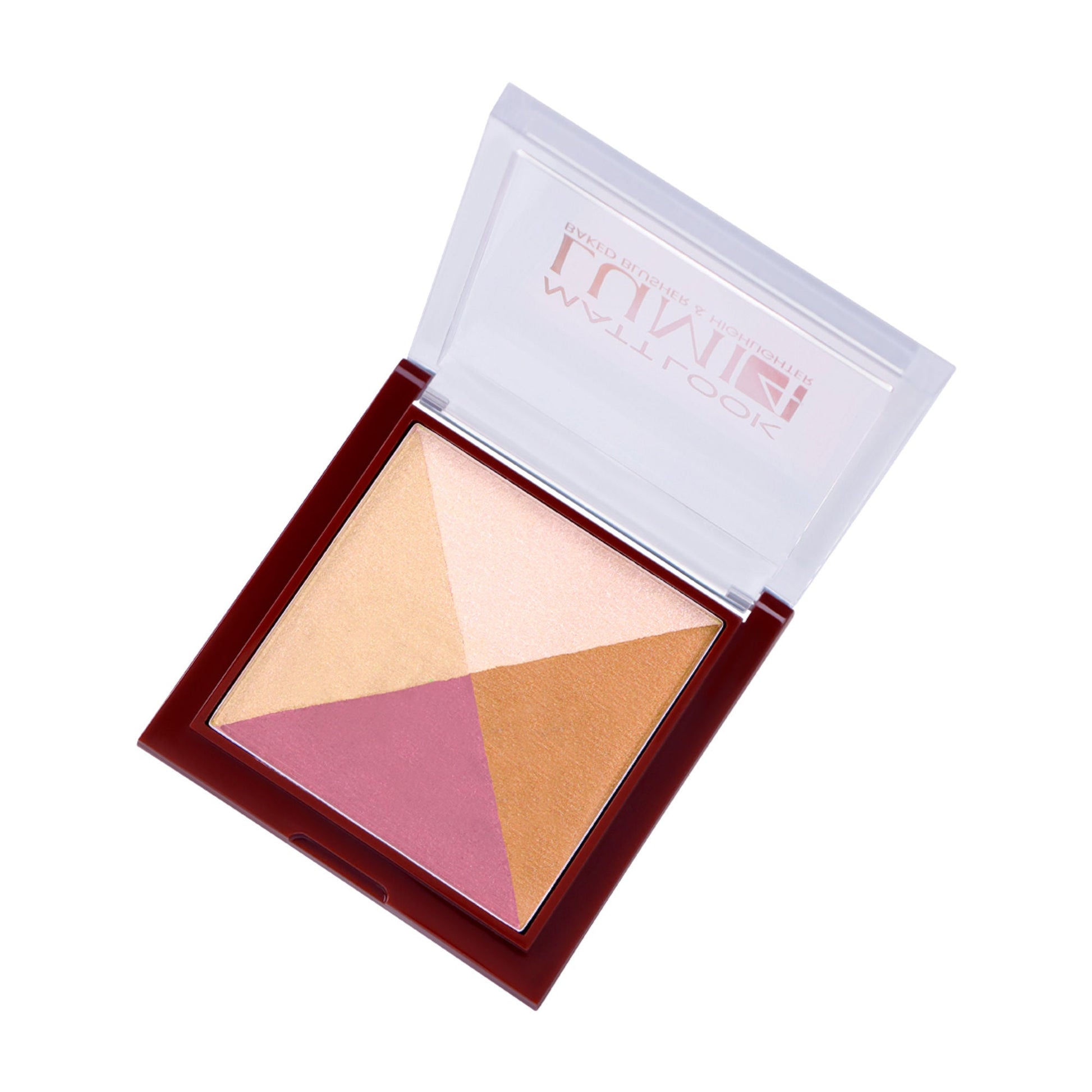 Matt Look Lumi 4 Baked Blusher & Highlighter - Lust Of Love - Swadesiicart