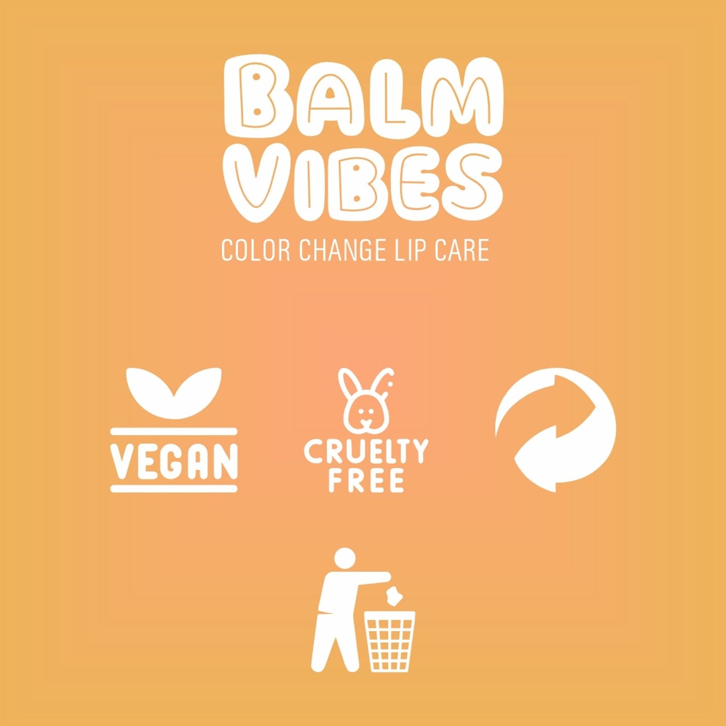 Matt Look Balm Vibes Color Change Lip Balm - Peach Nectar - Swadesiicart