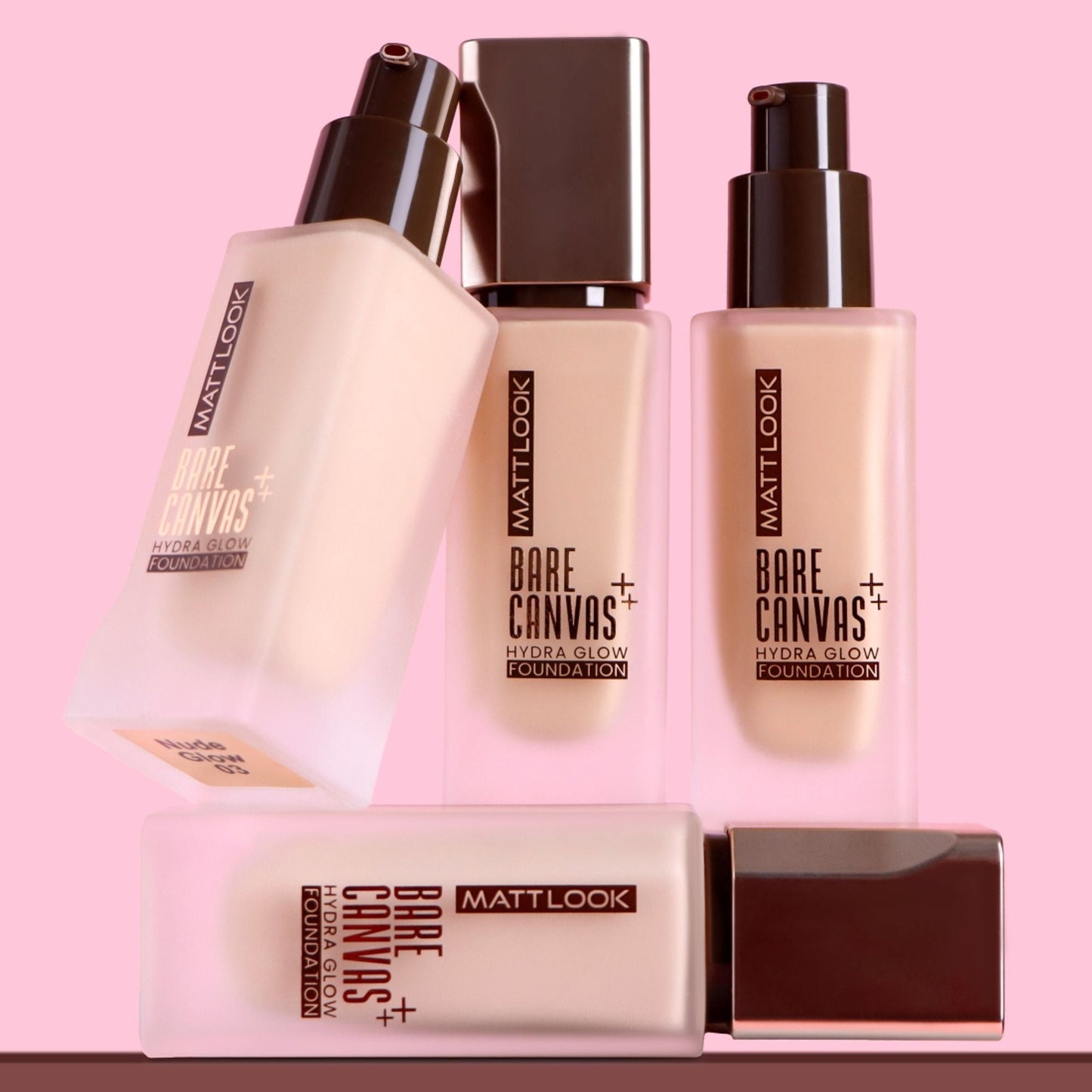 Matt Look Bare Canvas Hydra Foundation - Rose Glow - Swadesiicart
