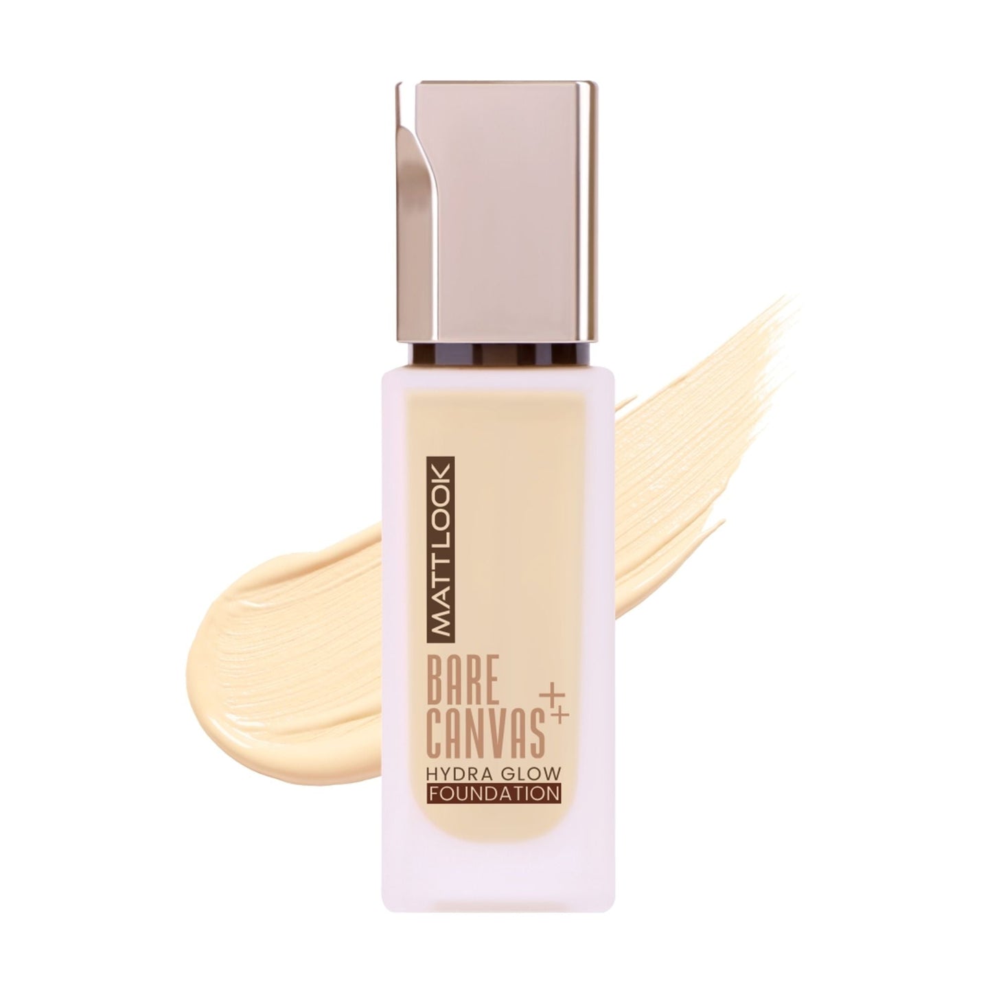 Matt Look Bare Canvas Hydra Foundation - Nude Glow - Swadesiicart