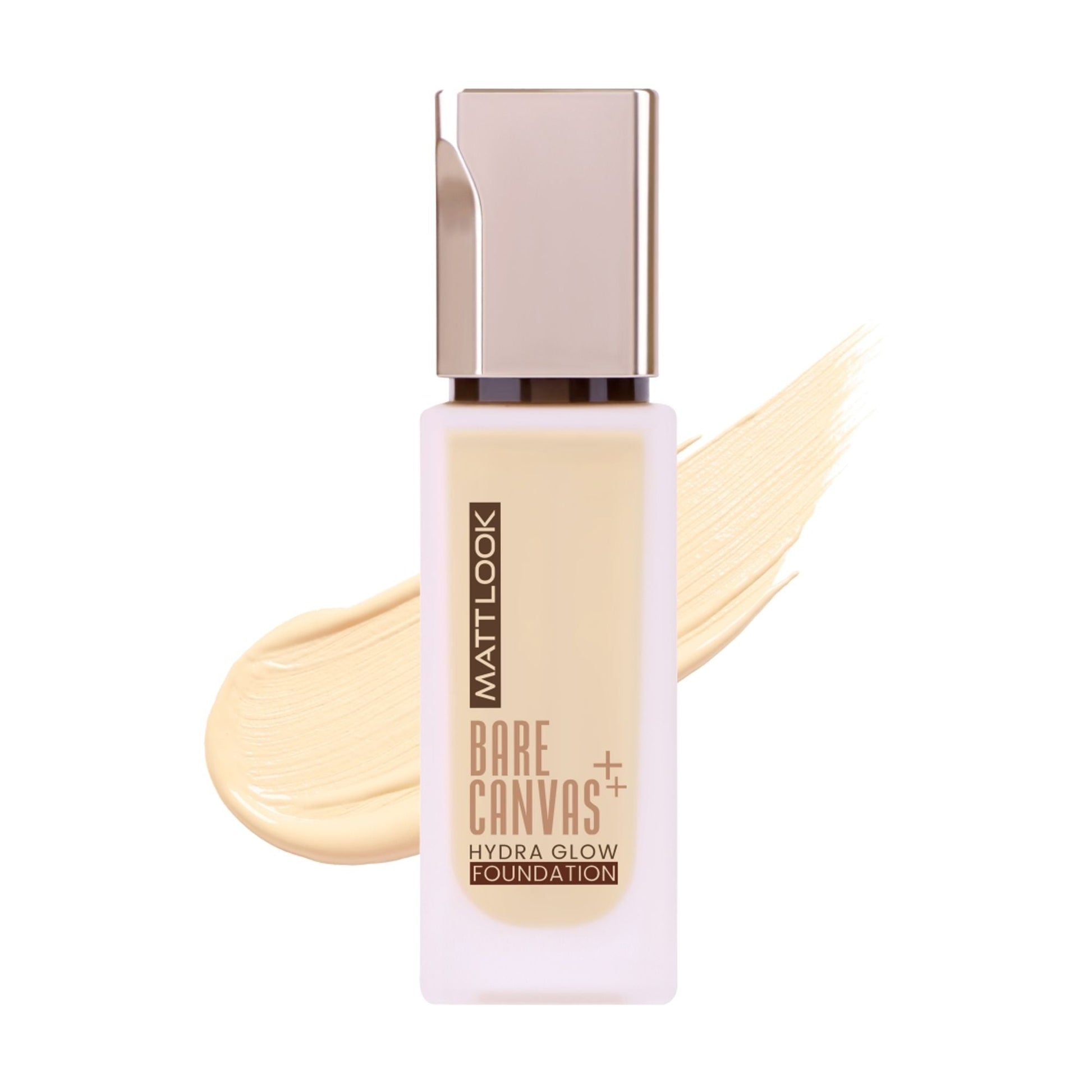 Matt Look Bare Canvas Hydra Foundation - Nude Glow - Swadesiicart