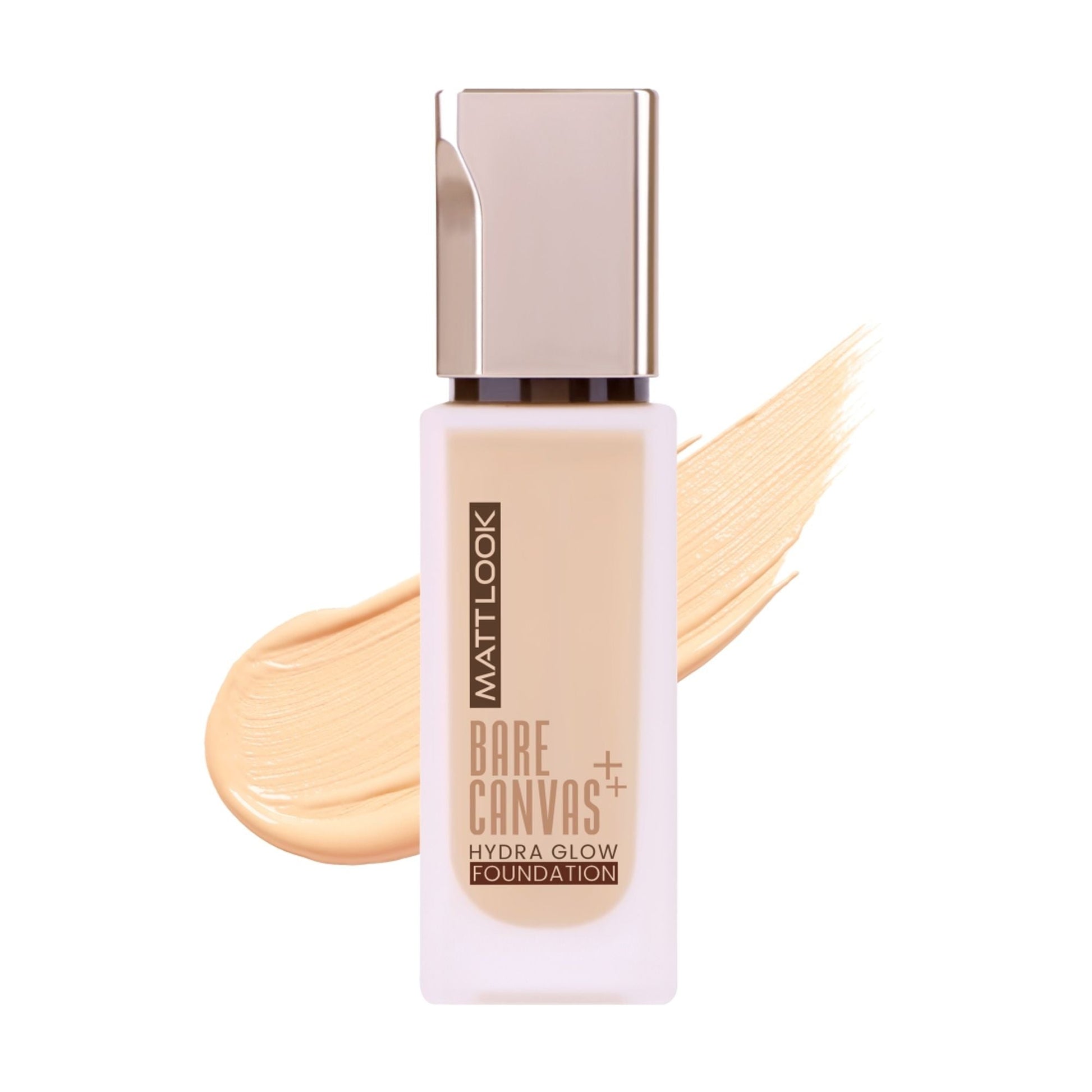 Matt Look Bare Canvas Hydra Foundation - Peach Glow - Swadesiicart