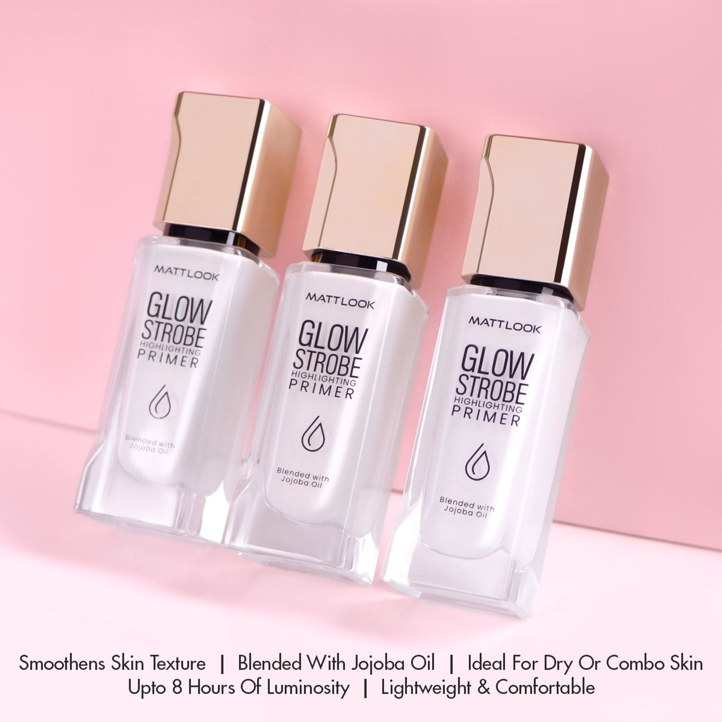Matt Look Glow Strobe Highlighting Primer - Gold Glow - Swadesiicart