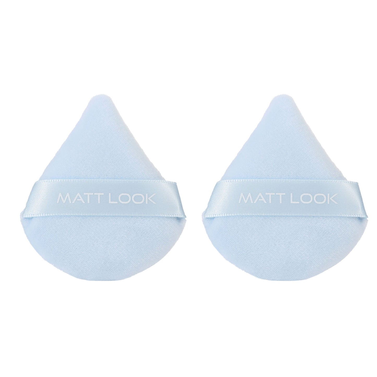 Matt Look Pizza Clouds Powder Blue Puff - Pack Of 2 - Swadesiicart