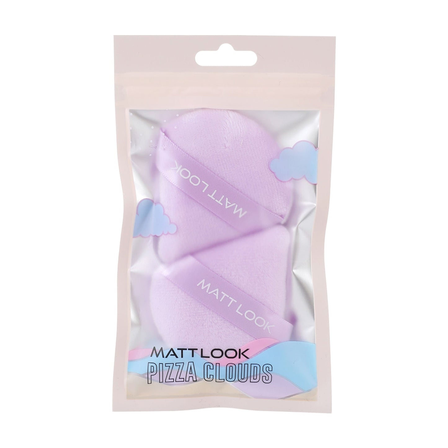 Matt Look Pizza Clouds Powder Mauve Puff - Pack Of 2 - Swadesiicart