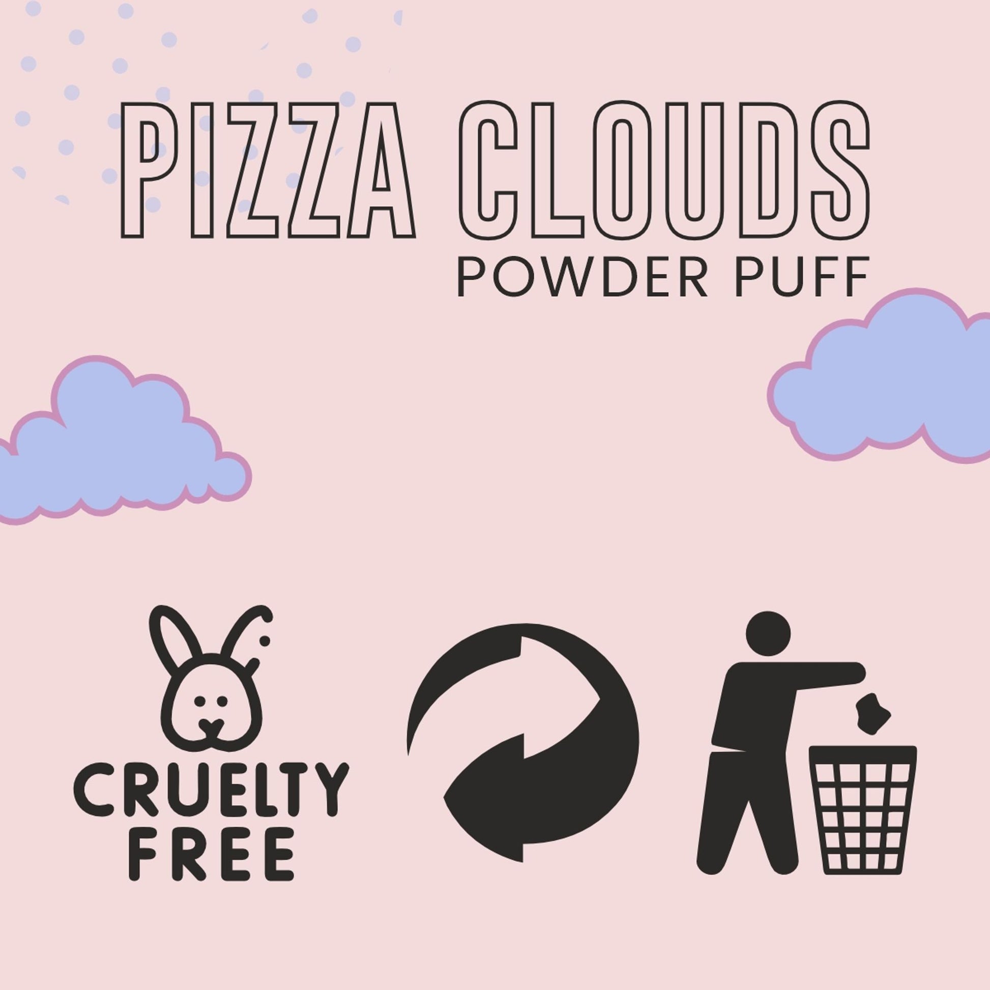 Matt Look Pizza Clouds Powder Mauve Puff - Pack Of 2 - Swadesiicart