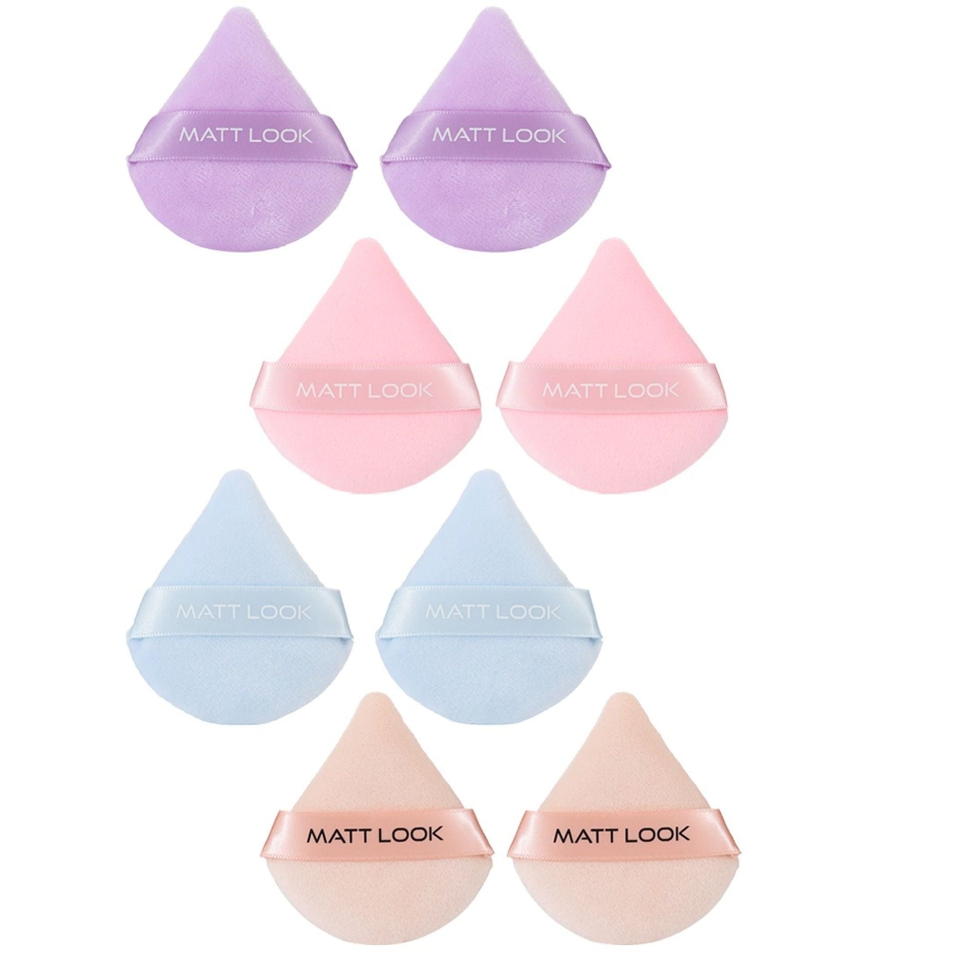 Matt Look Pizza Clouds Powder Mauve Puff - Pack Of 2 - Swadesiicart