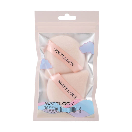 Matt Look Pizza Clouds Powder Beige Puff - Pack Of 2 - Swadesiicart