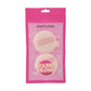 Matt Look Round Pillows Powder Beige Puff - Pack Of 2 - Swadesiicart