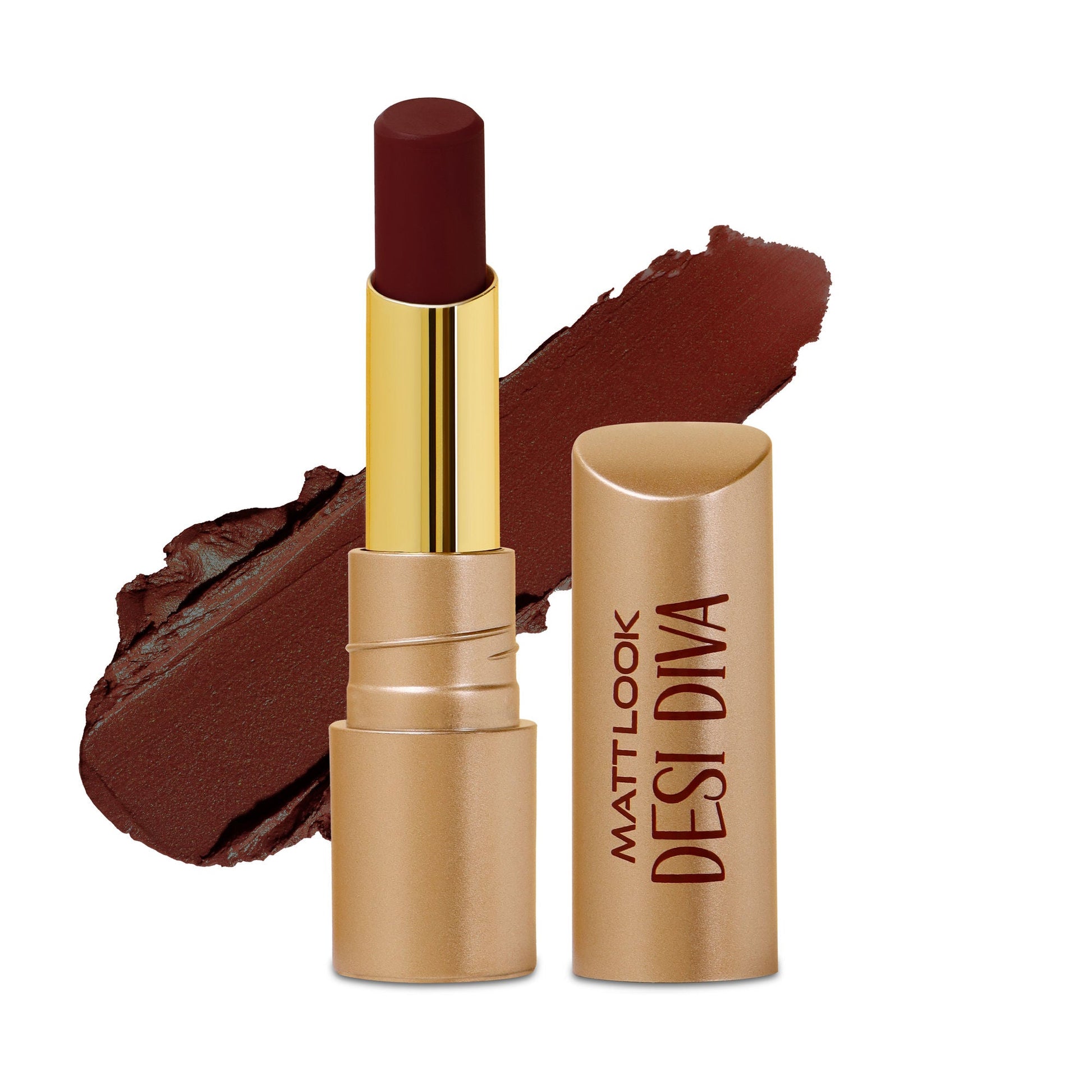 Matt Look Desi Diva HD Matte Lipstick - Daring Maroon-13 - Swadesiicart