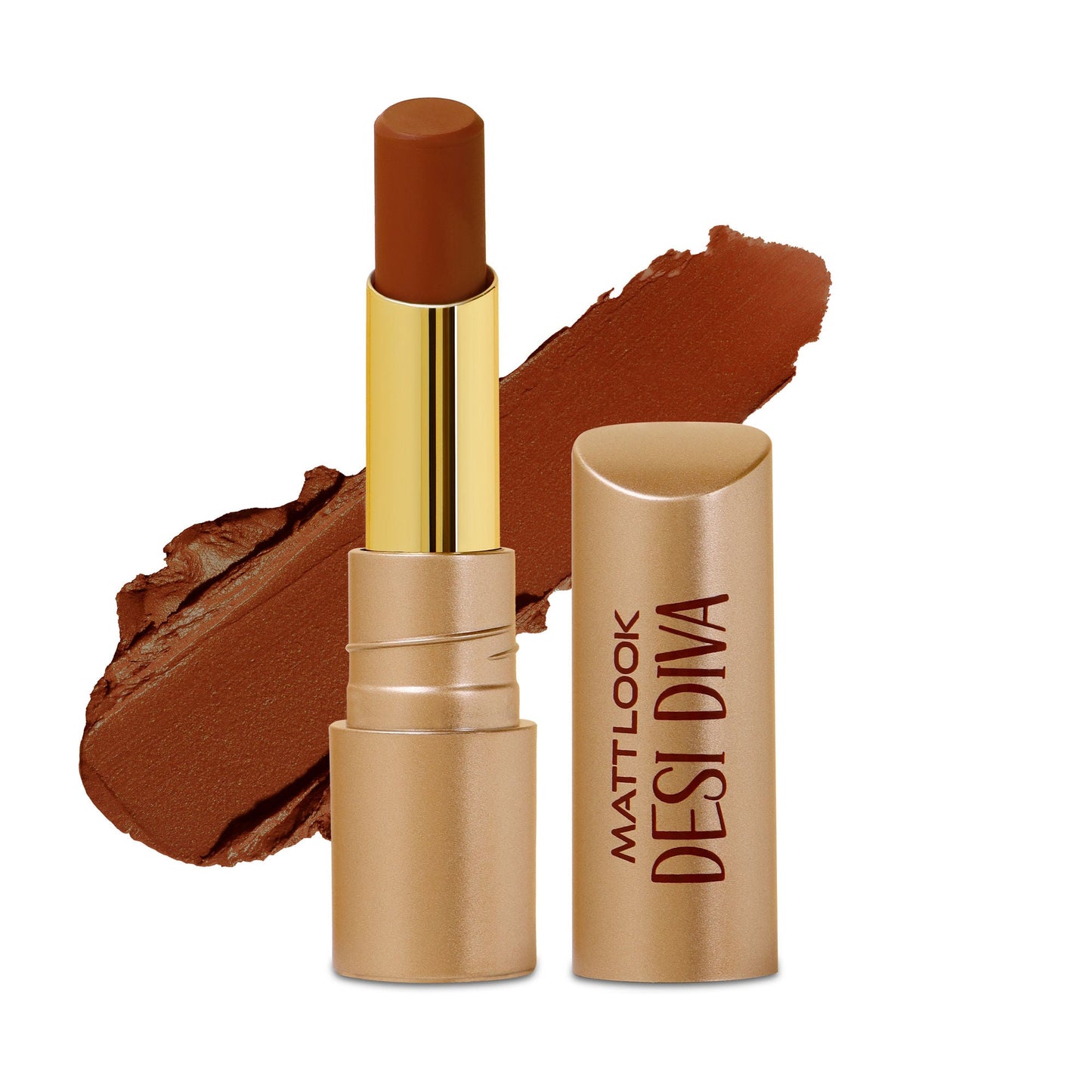 Matt Look Desi Diva HD Matte Lipstick - Dark Chocolate-17 - Swadesiicart