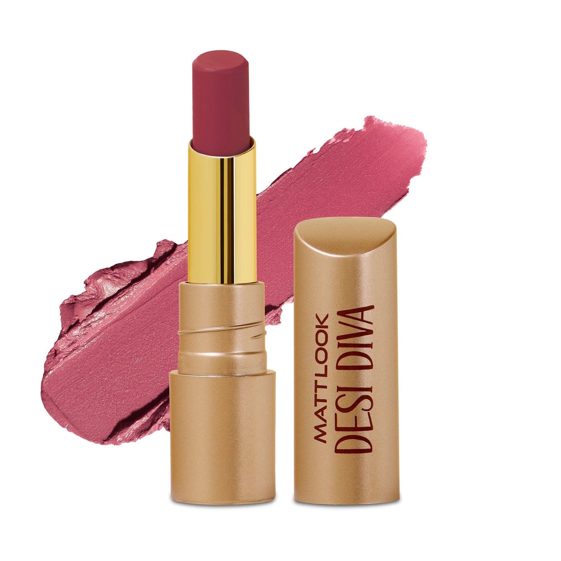 Matt Look Desi Diva HD Matte Lipstick - Soft Mauve-19 - Swadesiicart