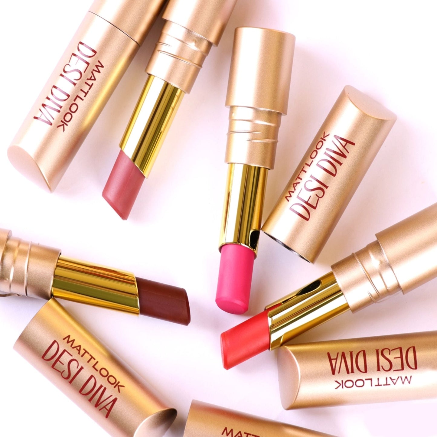 Matt Look Desi Diva HD Matte Lipstick - Soft Mauve-19 - Swadesiicart
